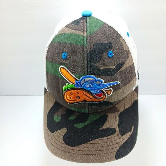 Zephyr Fresno Grizzlies Mascot Parker Camo/Mesh  Hat/Cap Taco Truck Throwdown.. - Picture 3 of 10